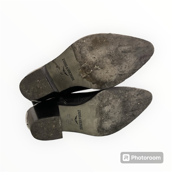 ZADIG & VOLTAIRE Tyler Ankle Boot Size 36 Noir W/ Box and Dust bag - Picture 9 of 16